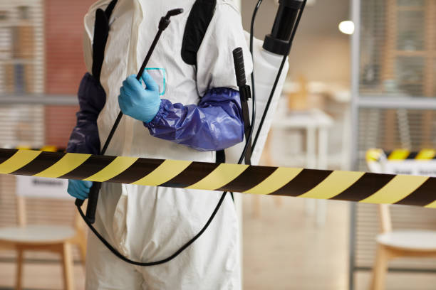 Professional Blood Cleanup technician working in Dennis Port, MA